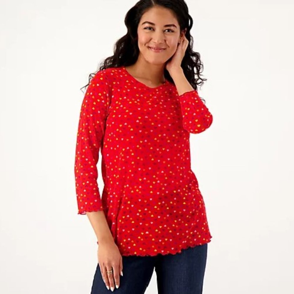 LOGO Layers by Lori Goldstein Heart Top